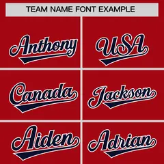 Red Navy American Flag Varsity Raglan Letterman Bomber Jacket 3