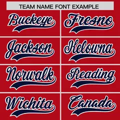 Red Navy Baseball Jersey Pants Hat Uniform Package 3