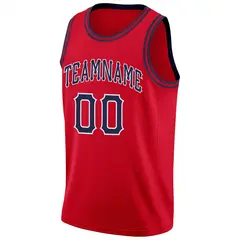 Red Navy Classic Fashion Sportwear Basketball Jersey 5