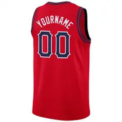 Red Navy Classic Fashion Sportwear Basketball Jersey 6