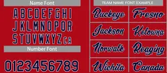 Red Navy Classic Team Basketball Jersey 4