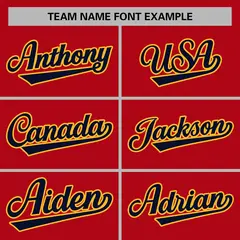 Red Navy-Gold Classic Varsity Full-Snap Letterman Jacket 5