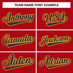 Red Navy-Gold Raglan Varsity Full-Snap Letterman Jacket 5