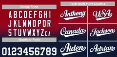 Red Navy Gradient Fashion Baseball Jersey 3