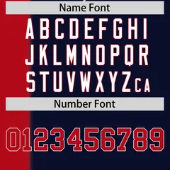 Red Navy Gradient Stripe Two-Button Softball Jersey 4