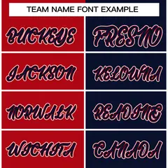 Red Navy-Navy Two Tone Split Varsity Full-Snap Letterman Jacket 5