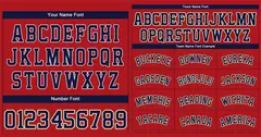 Red Navy-Old Gold Classic Authentic Baseball Jersey 3