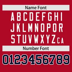 Red Navy Raglan Sleeve Authentic Baseball Jersey 4