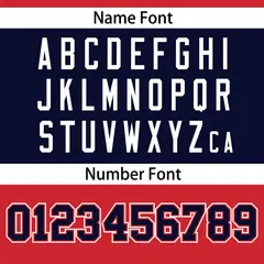 Red-Navy Raglan Sleeves Fashion Authentic Football Jersey 4