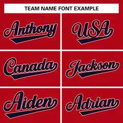 Red Navy Raglan Sleeves Full-Snap Varsity Letterman Jacket 3