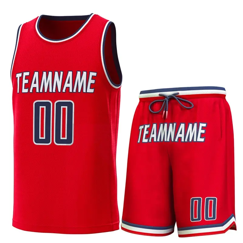 Red Navy-Red Classic Sets Basketball Jersey
