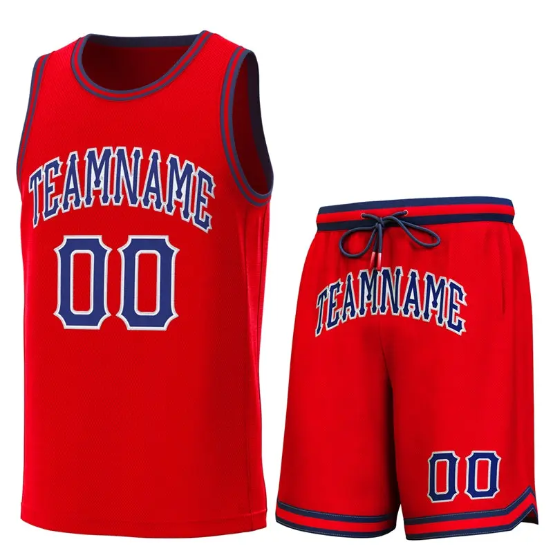 Red Navy-Red Classic Sets Basketball Jersey