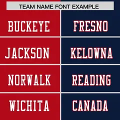 Red Navy Split Two Tone Authentic Football Jersey 3