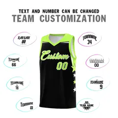 Red Navy Two Tone Side Star Color Block Basketball Jersey 4