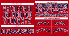 Red Navy-White Classic Authentic Baseball Jersey 3