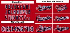 Red Navy-White Classic Authentic Baseball Jersey 4