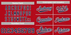 Red Navy-White Classic Authentic Baseball Jersey 6
