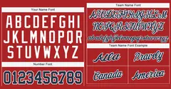 Red Navy-White Classic Authentic Baseball Jersey 3