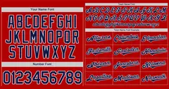 Red Navy-White Classic Authentic Baseball Jersey 3