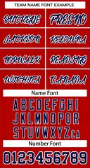 Red Navy-White Classic Basketball Jersey 3