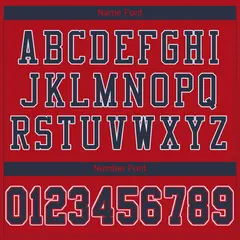 Red Navy-White Classic Mesh Authentic Football Jersey 3