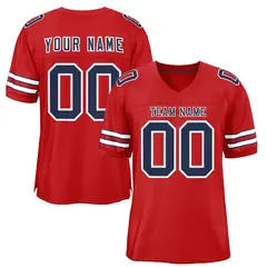 Red Navy-White Classic Style Authentic Football Jersey