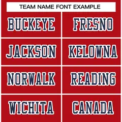 Red Navy-White Classic Style Authentic Football Jersey 3