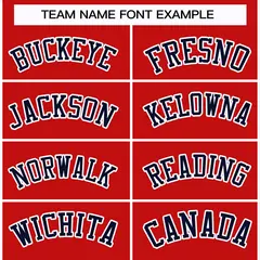 Red Navy-White Classic Style Hockey Jersey 3