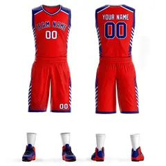 Red Navy-White Graffiti Bar Element Basketball Jersey