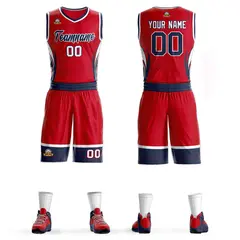 Red Navy-White Graffiti Lightning Basketball Jersey