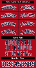 Red Navy-White Striped Sleeveless Fashion Baseball Jersey 5