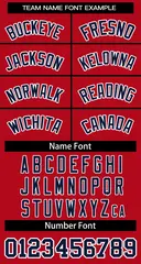 Red Navy-White Striped Sleeveless Fashion Baseball Jersey 5