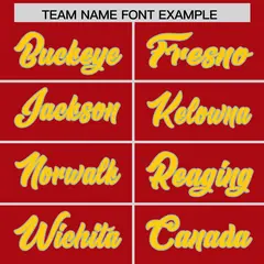 Red Neon Green and Gold Gradient Sides Football Jersey 3