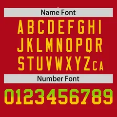 Red Neon Green-Gold Gradient Font Side Baseball Jersey 4
