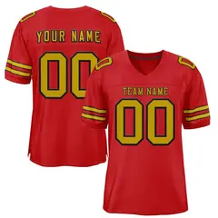 Red Old Gold-Black Classic Style Authentic Football Jersey 1