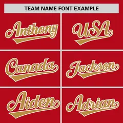 Red Old Gold Horizontal Stripe Pullover Baseball Jersey 4