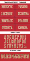 Red Old Gold Insert Color Mesh Authentic Football Jersey 3