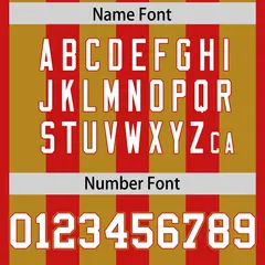 Red Old Gold Thick Stripe Authentic Football Jersey 4