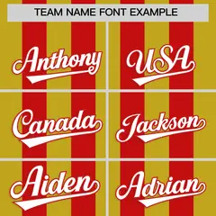 Red Old Gold Vertical Stripes Performance Polo Shirt 3