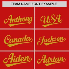 Red Old Gold Wind Mark Graffiti Pattern Baseball Jersey 3