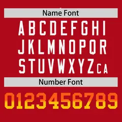 Red Orange-Gold Gradient Font Side Baseball Jersey 4