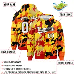 Red Orange Two Tone Full-Snap Varsity Letterman Jacket Hoodie 4