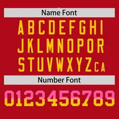 Red Pink-Gold Gradient Font Side Baseball Jersey 4