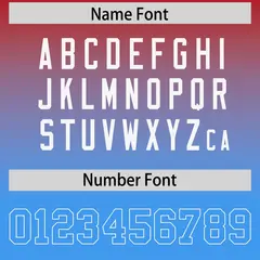 Red Powder Blue Gradient Side Pattern Football Jersey 4