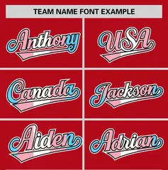 Red Powder Blue Transgender Pride Month Baseball Jersey 3