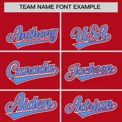Red Powder Blue Two Tone Full-Snap Raglan Sleeves Varsity Letterman Jacket Hoodie 5