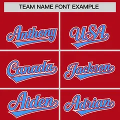 Red Powder Blue Two Tone Full-Snap Raglan Sleeves Varsity Letterman Jacket Hoodie 5