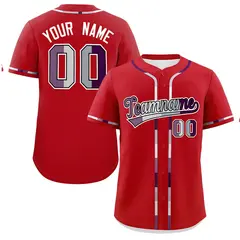 Red Pride Month Classic Baseball Jersey 1
