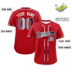 Red Pride Month Classic Baseball Jersey 2