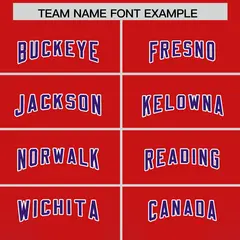 Red Purple Gradient Vertical Stripe Team Football Jersey 3